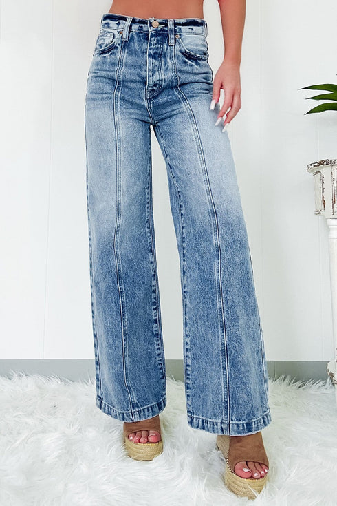 'Dusk' Wide Leg Jeans - Celes Fashion